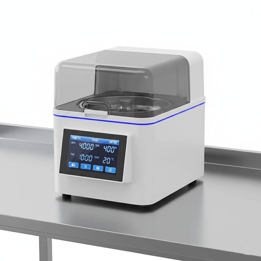 High-speed centrifuge for laboratory sample processing